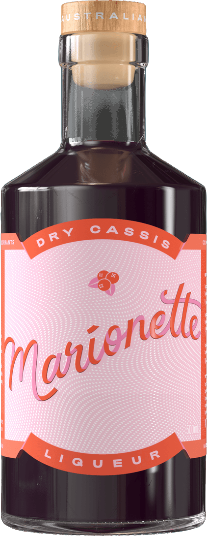 Marionette Dry Cassis bottle